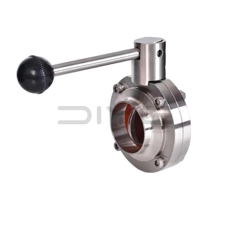 가벼운 SMS 위생 버터플라이 밸브