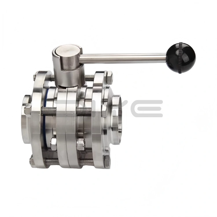 위생용 3피스 버터플라이 밸브