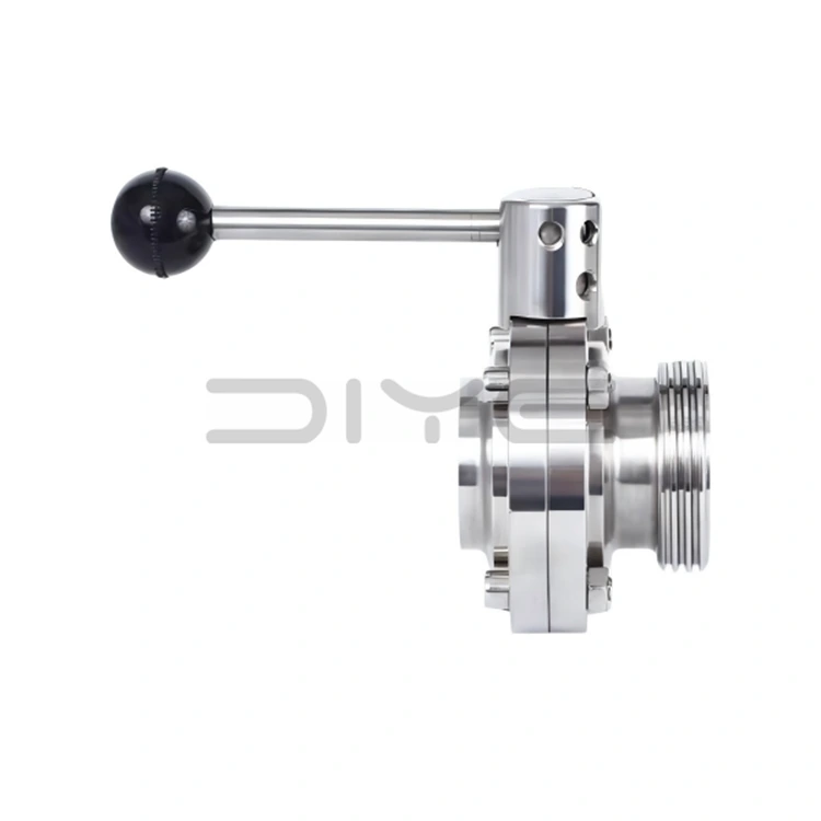 위생 용접 스레드 버터플라이 밸브